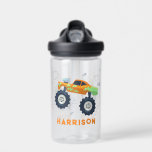 Bouteille D'eau Joyeux Anniversaire Moderne Monster Car Trucks Nom<br><div class="desc">Joyeux Anniversaire Moderne Monster Car Trucks Nom Water Bottle porte votre nom personnalisé avec un monstre de camion coloré. Fabuleux pour les fêtes d'anniversaire des enfants et cadeaux personnalisés pour les garçons pour l'anniversaire,  Noël,  vacances et plus encore. Conçu par Evco Studio www.zazzle.com/store/evcostudio</div>