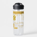 Bouteille D'eau Joyeux Anniversaire Parties scintillant d'or<br><div class="desc">Cette conception peut être personnalisée dans la zone fournie en modifiant la photo et/ou le texte. Vous pouvez également le customiser en cliquant sur Personnaliser ce Modèle, puis en choisissant l'option cliquer pour customiser et supprimer ou modifier la couleur de l'arrière - plan, ajouter du texte, modifier la couleur ou...</div>