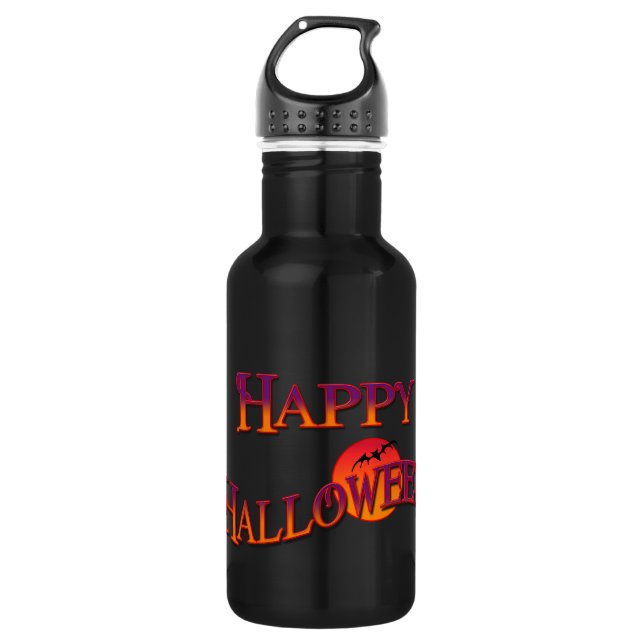 Bouteille D'eau Joyeux Halloween (Devant)