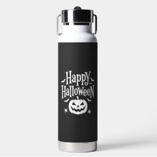 Bouteille D'eau Joyeux Halloween Citrouille Chauve-Souris Araignée