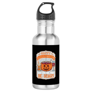 Bouteille D'eau Joyeux Halloween Manger Boire Être Effrayant Chaud
