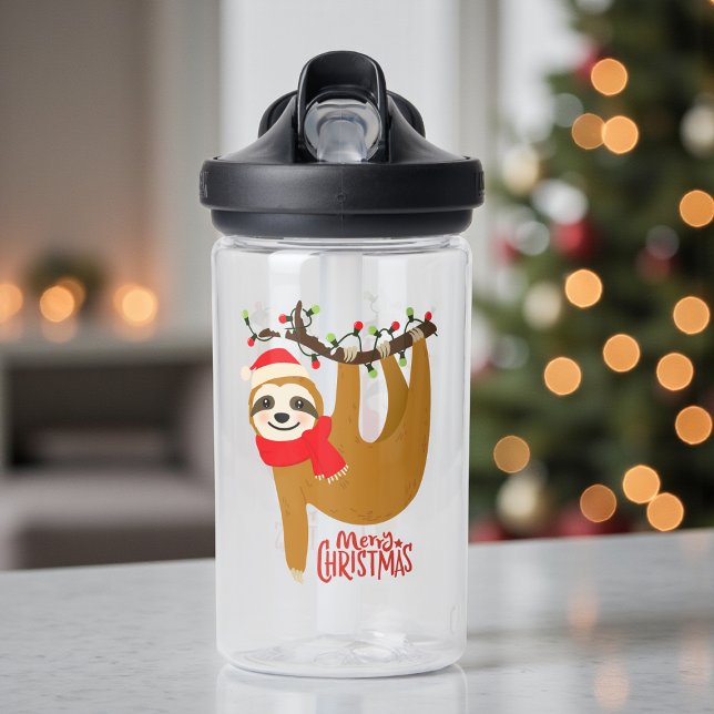 Bouteille D'eau Joyeux Noël Sloth Jote Holidays (Créateur téléchargé)