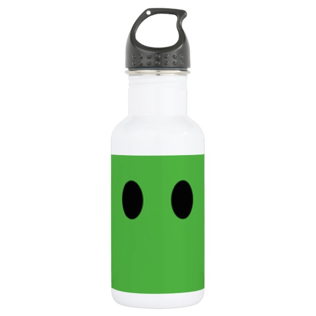 Bouteille D'eau Joyeux visage vert (Devant)