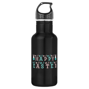Bouteille D'eau Joyeux voeux de Pâques - Drôle lapin Pâques