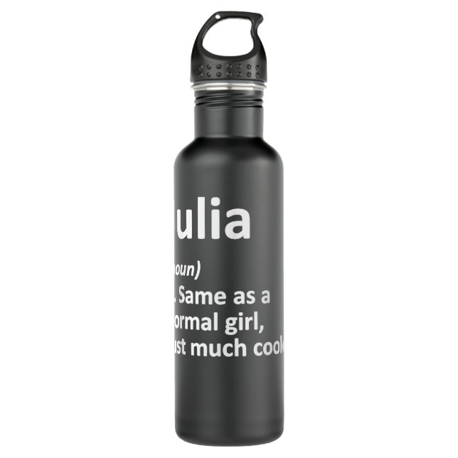 Bouteille D'eau JULIA Definition Personalized Name Funny Birthday  (Devant)
