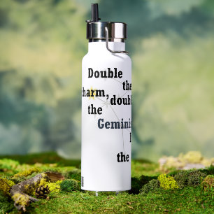 Bouteille D'eau Jumeaux Amusant et Inspirant pour un Usage Quotidi