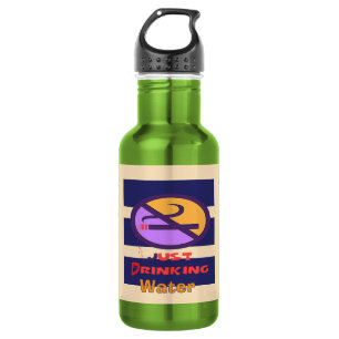 Bouteille D'eau Juste de l'eau potable verte 