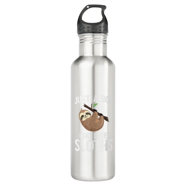 Bouteille D'eau Juste un garçon qui aime les paresseux Garçons Tou (Devant)