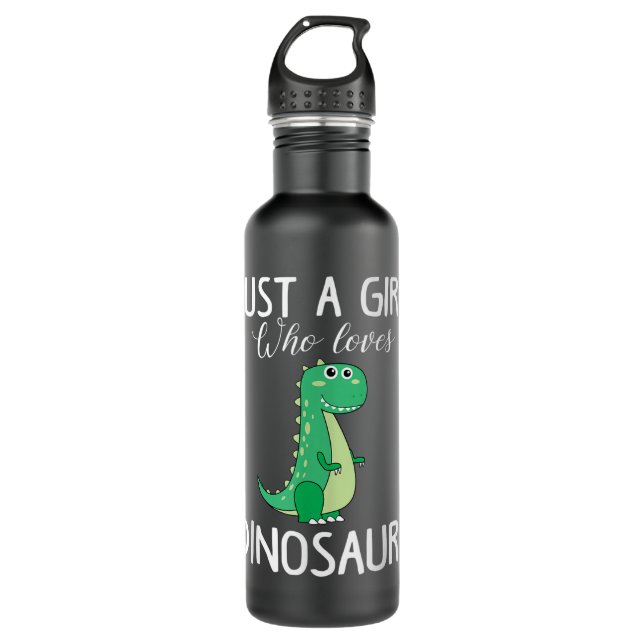 Bouteille D'eau Juste une fille qui aime Dinosaures cadeau pour le (Devant)