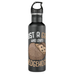 Bouteille D'eau Juste Une Fille Qui Aime Hérisson Filles Hérisson