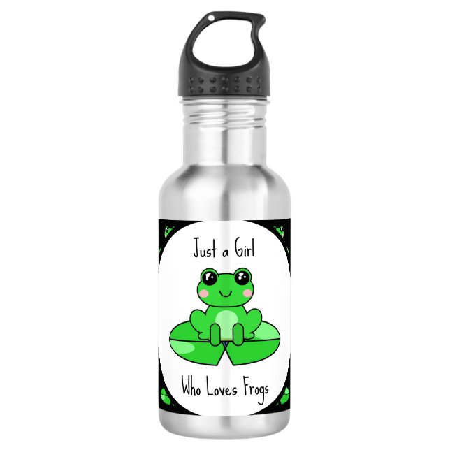 Bouteille D'eau Juste une fille qui aime les amis (Devant)