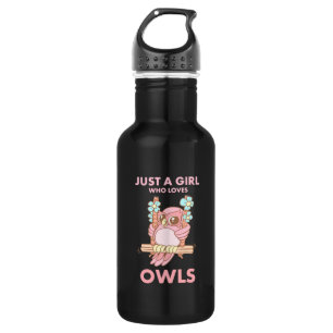 Bouteille D'eau Juste Une Fille Qui Aime Les Chouettes