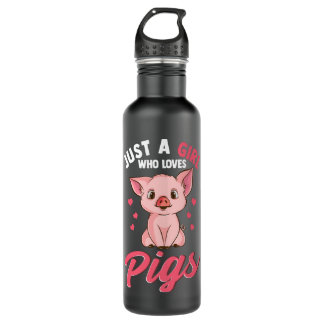 Bouteille D'eau Juste Une Fille Qui Aime Les Cochons Oreille Adult