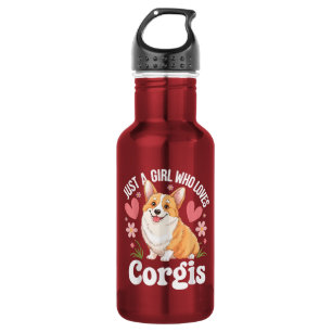 Bouteille D'eau Juste une fille qui aime les Corgis