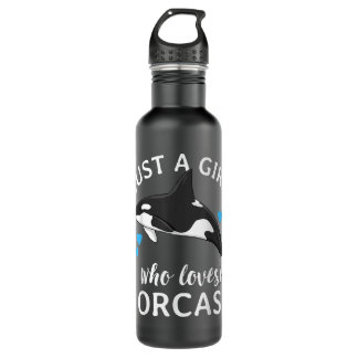 Bouteille D'eau Juste Une Fille Qui Aime Les Orques Tueurs Baleine