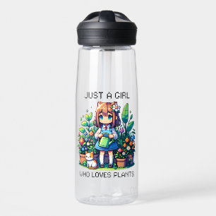 Bouteille D'eau Juste une fille qui aime les Plantes