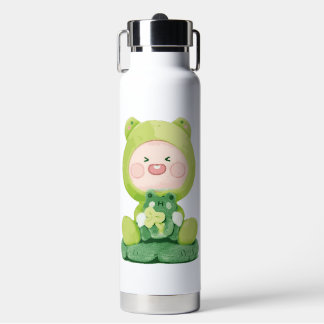 Bouteille D'eau KaKao Friends - Green Vacation Frog Apeach