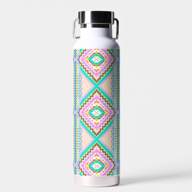 Bouteille D'eau Kaleidoscope Rêve Pastel Électrique (Avant)