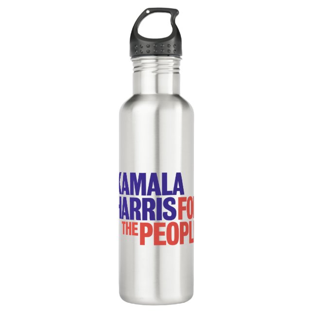 Bouteille D'eau Kamala Harris pour le président 2024 (Devant)