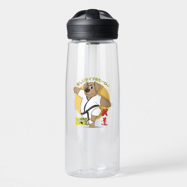 Bouteille d'eau Karate Dog | 25oz (Avant)