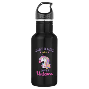 Bouteille D'eau Kawaii Rainbow Unicorn magique coloré