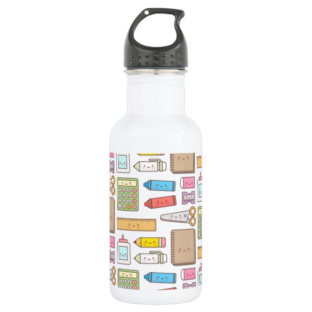 Bouteille D'eau Kawaii Retour à l'école Fournitures Motif pour fil (Devant)