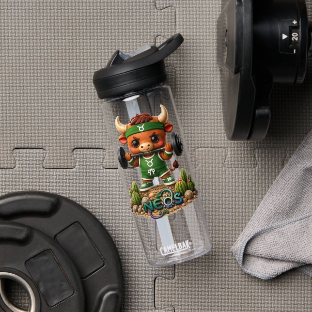 Bouteille D'eau Kawaii Zodiac Neos Taureau (Salle de sport (pivotée))