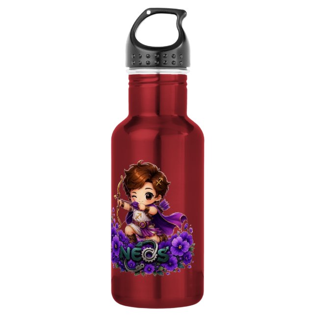 Bouteille D'eau Kawaii Zodiaque Neos Sagittaire (Devant)