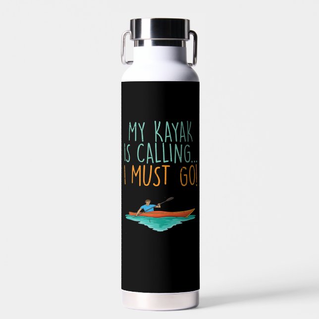 Bouteille D'eau Kayaking Kayak cadeau (Avant)