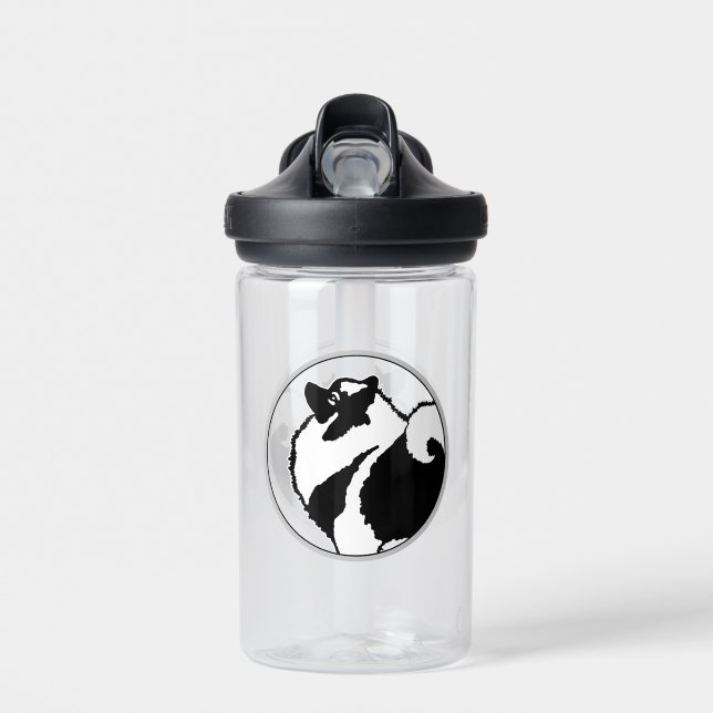 Bouteille D'eau Keeshond Graphics - Cute Original Chig Art (Avant)