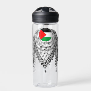 Bouteille D'eau Keffiyeh Écharpe palestinienne tissu traditionnel