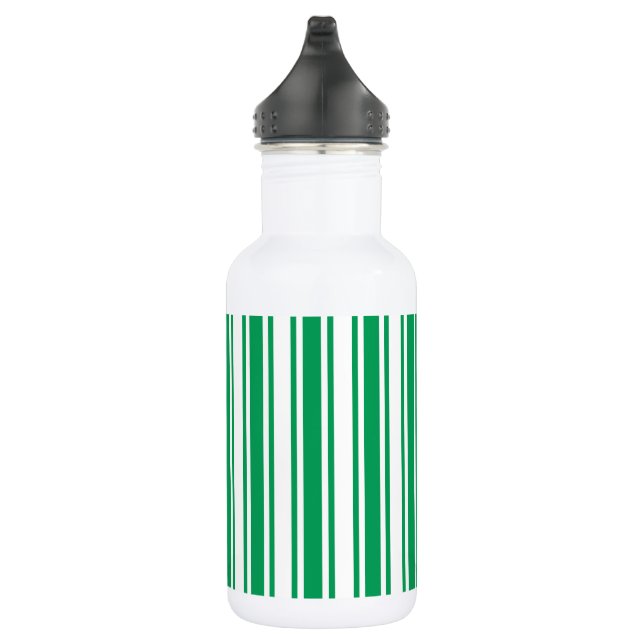 Bouteille D'eau Kelly landes de bonbons vertes et blanches (Droite)