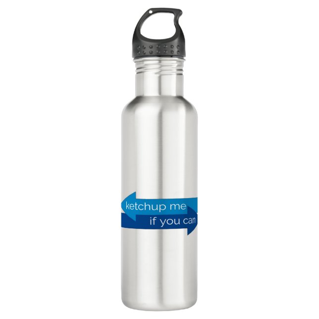 Bouteille D'eau Ketchup me si vous pouvez filmer pun/blague (Devant)