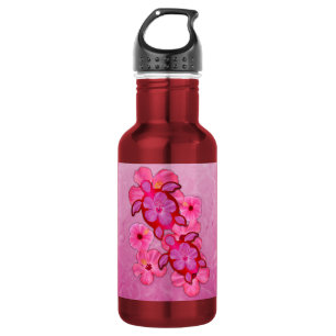 Bouteille D'eau Ketmie et tortues roses de Honu