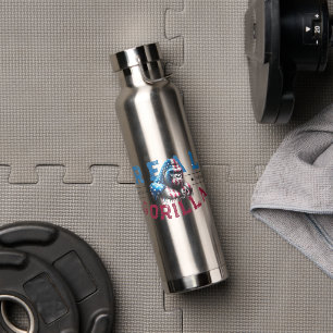 Bouteille D'eau Kevin's Corner REAL GORILLA Visage Peindre le drap