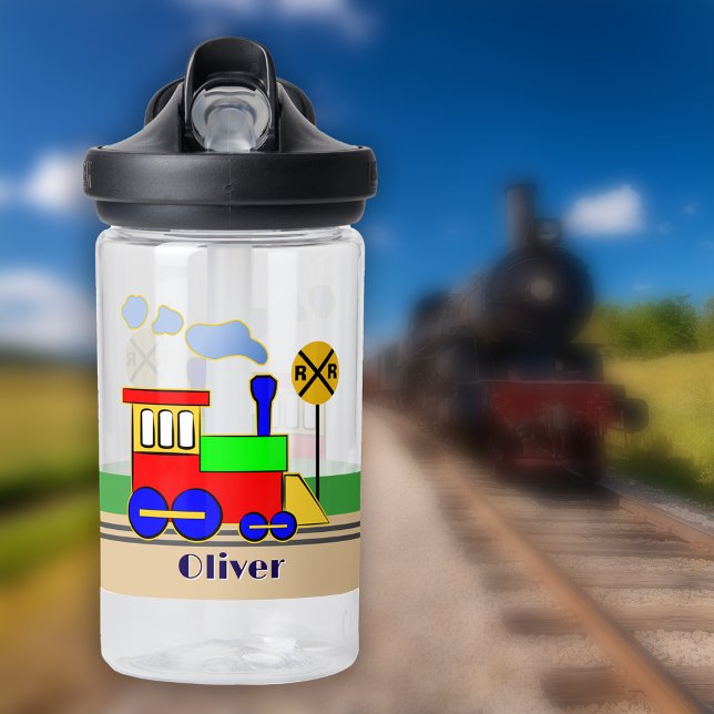 Bouteille D'eau Kids Choo Choo Train Cute Cartoon Engine  (Kids Choo Choo Train Cute Cartoon Engine Personalized Water Bottle)