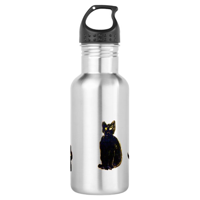 Bouteille D'eau Kitty Art Cute Chats Noirs (Devant)