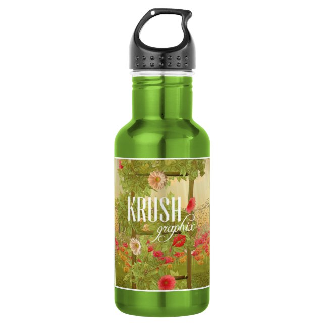Bouteille D'eau Krush Graphix par Ahsek Novel Bottle 1 (Devant)