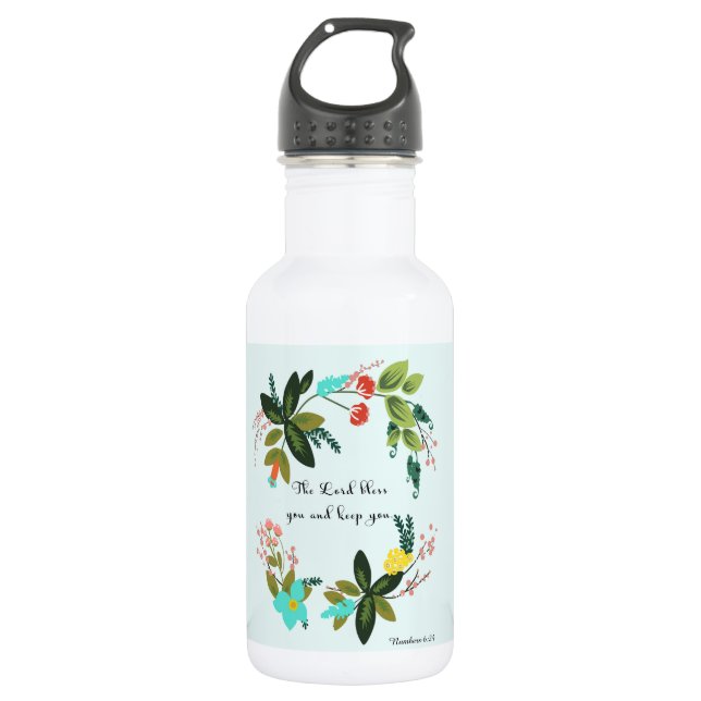 Bouteille D'eau La bible exprime l'art en vers - 6h24 de nombres (Devant)