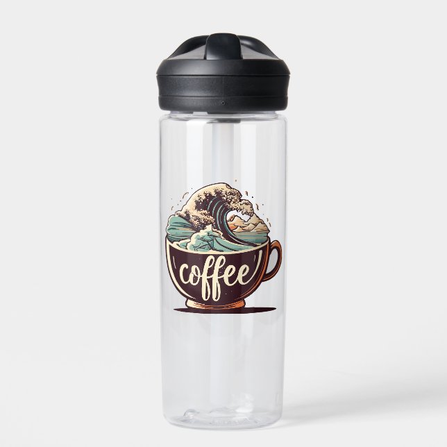 Bouteille D'eau La Grande Vague De Café (Extérieur)