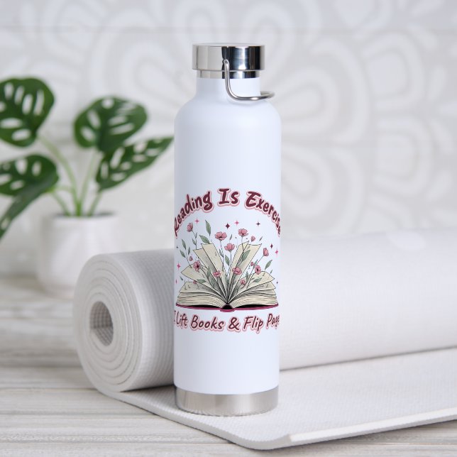 Bouteille D'eau La Lecture Est L'Exercice... (Yoga (pivoté))