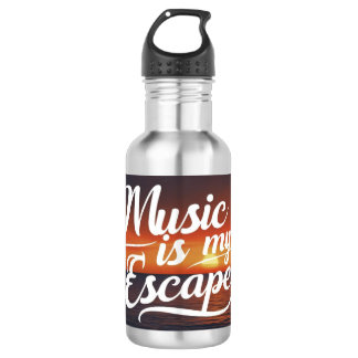 Bouteille D'eau La musique est mon échappatoire