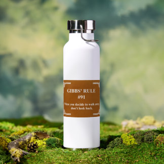 Bouteille D'eau la règle 91 de Gibbs