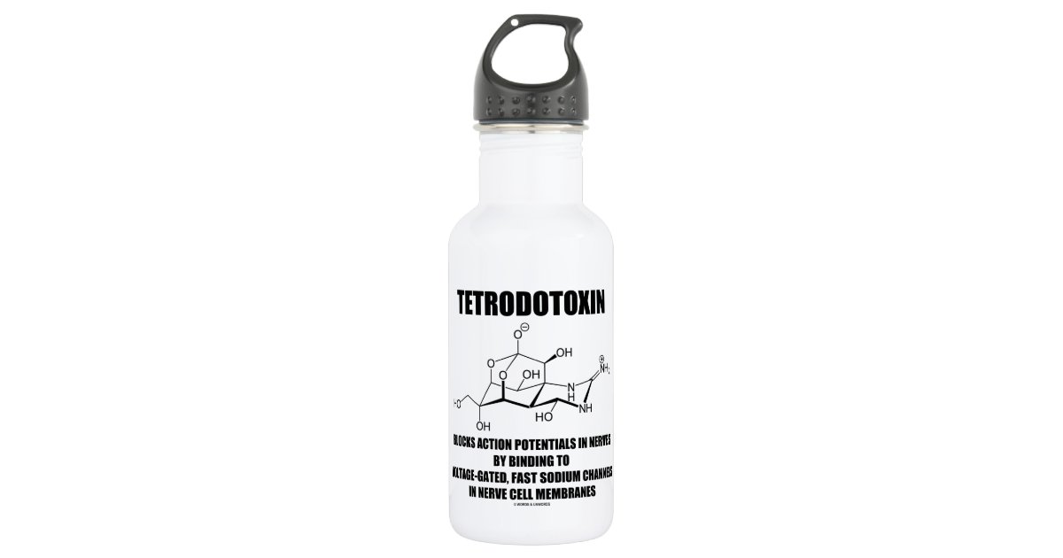 Bouteille D Eau La Tetrodotoxine Bloque Des Potentiels D Action Zazzle Fr