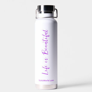 Bouteille D'eau La vie est belle Purple Business Blog Marque