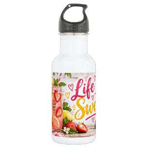 Bouteille D'eau La Vie Est Douce Limonade De Fraise