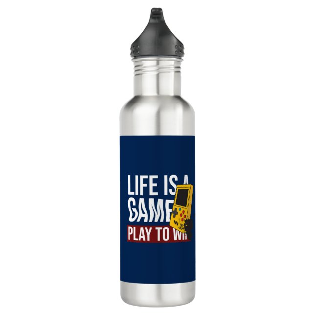 BOUTEILLE D'EAU LA VIE EST UN JEU À GAGNER (Droite)