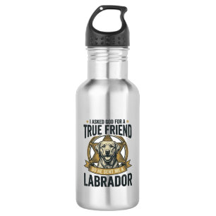 Bouteille D'eau Labrador Vrai Ami Conception Vintage Amateur de Ch