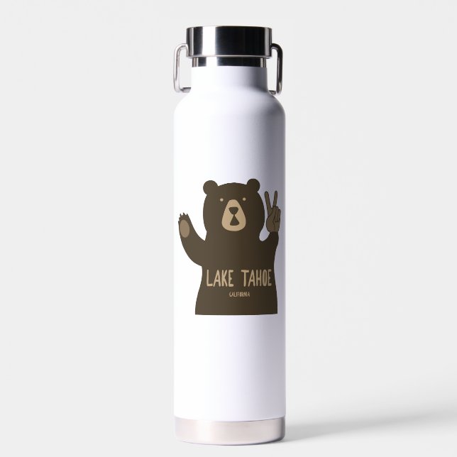 Bouteille D'eau Lac Tahoe Californie Nevada Peace Bear (Avant)