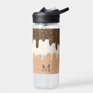 Bouteille D'eau Laisser sécher Chocolat Crème glacée gaufre Cone M